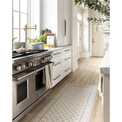 Shanti NBSH-2301 Rug by Nabela Noor x Livabliss in white, gray, brown, yellow. Made from jute, polyester in a unique style.