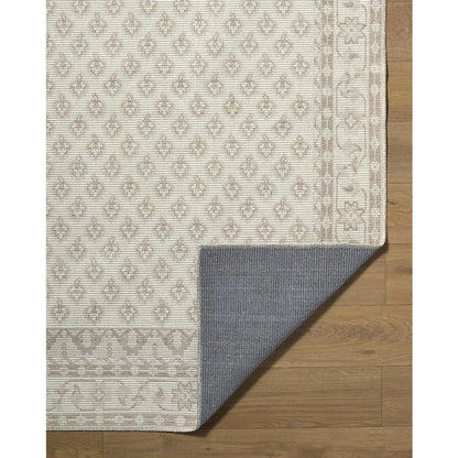 Shanti NBSH-2301 Rug by Nabela Noor x Livabliss in white, gray, brown, yellow. Made from jute, polyester in a unique style.