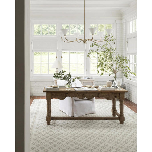 Shanti NBSH-2301 Rug by Nabela Noor x Livabliss in white, gray, brown, yellow. Made from jute, polyester in a unique style.