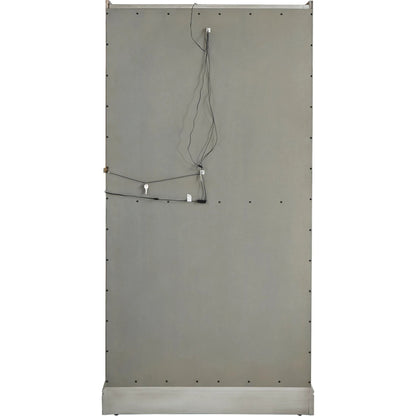 Traditional Sliding Door Curio by Pulaski Furniture in gray. Made from birch wood in a modern style.