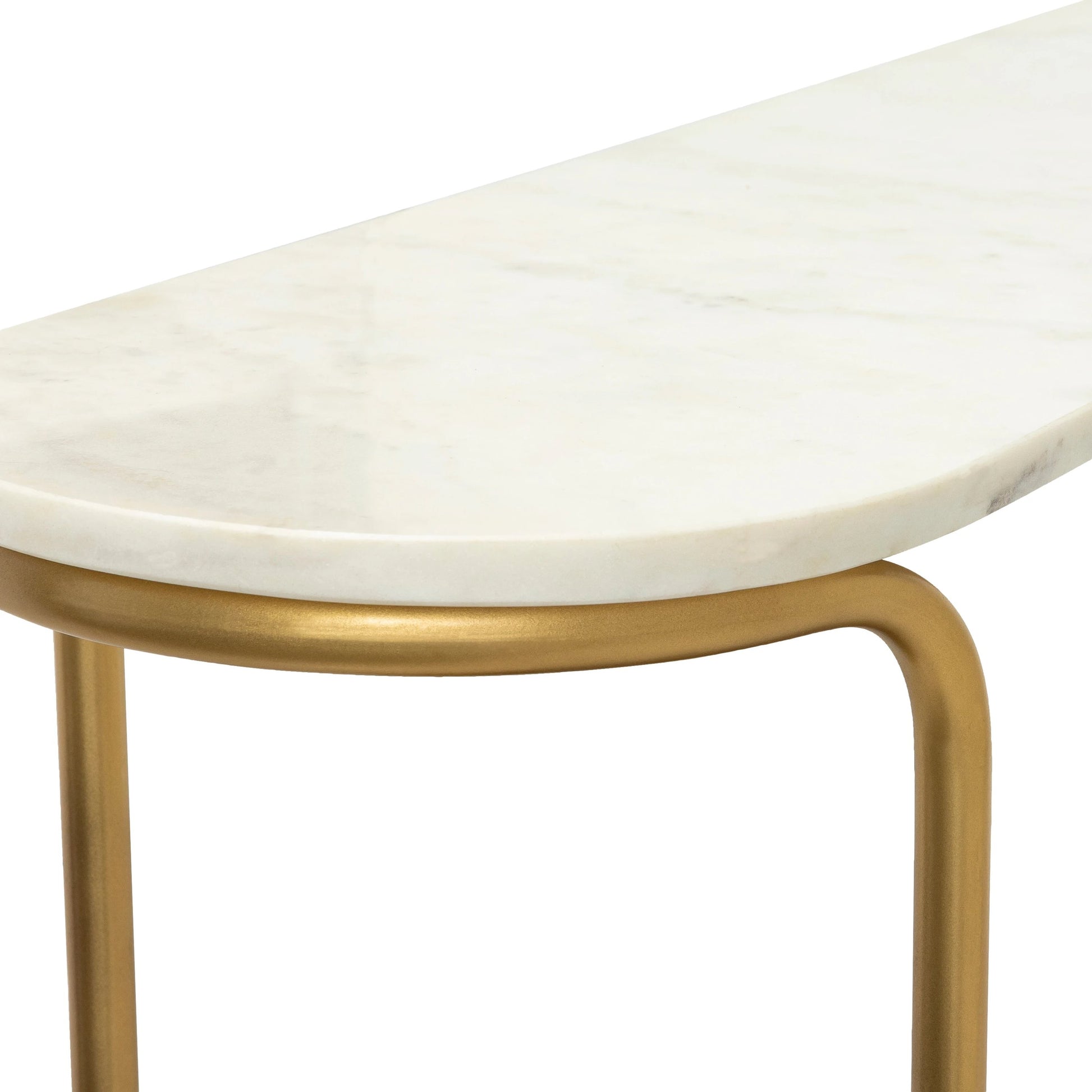 Nicola - 27962 by Livabliss in white and powder coatednaturalstained. Made from top: 100% marble, top: wood, base: 100% metal in a modern style.