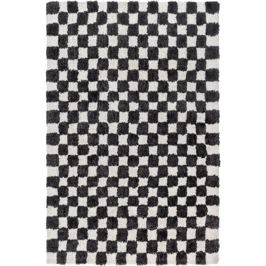 Nicole Rug - 484654 by Livabliss in light silver, black, steel grey, metallic - silver. Made from face: 100% microfiber in a unique style.