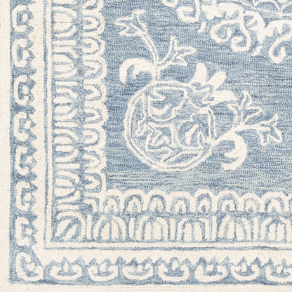 Newcastle Rug - 23668 by Livabliss in sage, ivory. Made from 100% wool in a unique style.