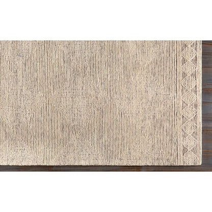 Newcastle Rug - 25931 by Livabliss in cream, taupe, black. Made from 100% wool in a unique style.