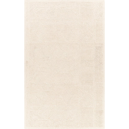 Newcastle Rug - 29984 by Livabliss in cream. Made from 100% wool in a unique style.