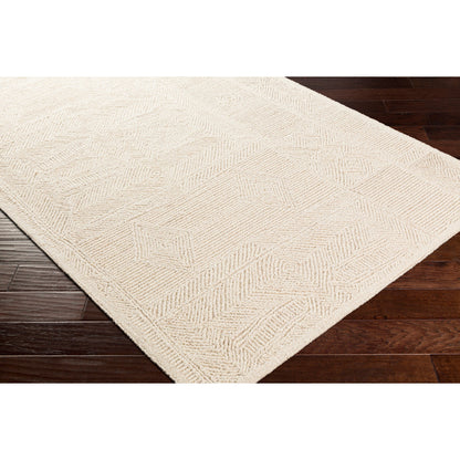 Newcastle Rug - 29984 by Livabliss in cream. Made from 100% wool in a unique style.