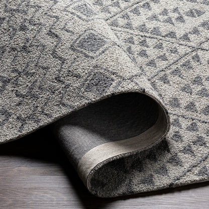 Newcastle Rug - 29988 by Surya in gray, charcoal. Made from 100% wool in a unique style.