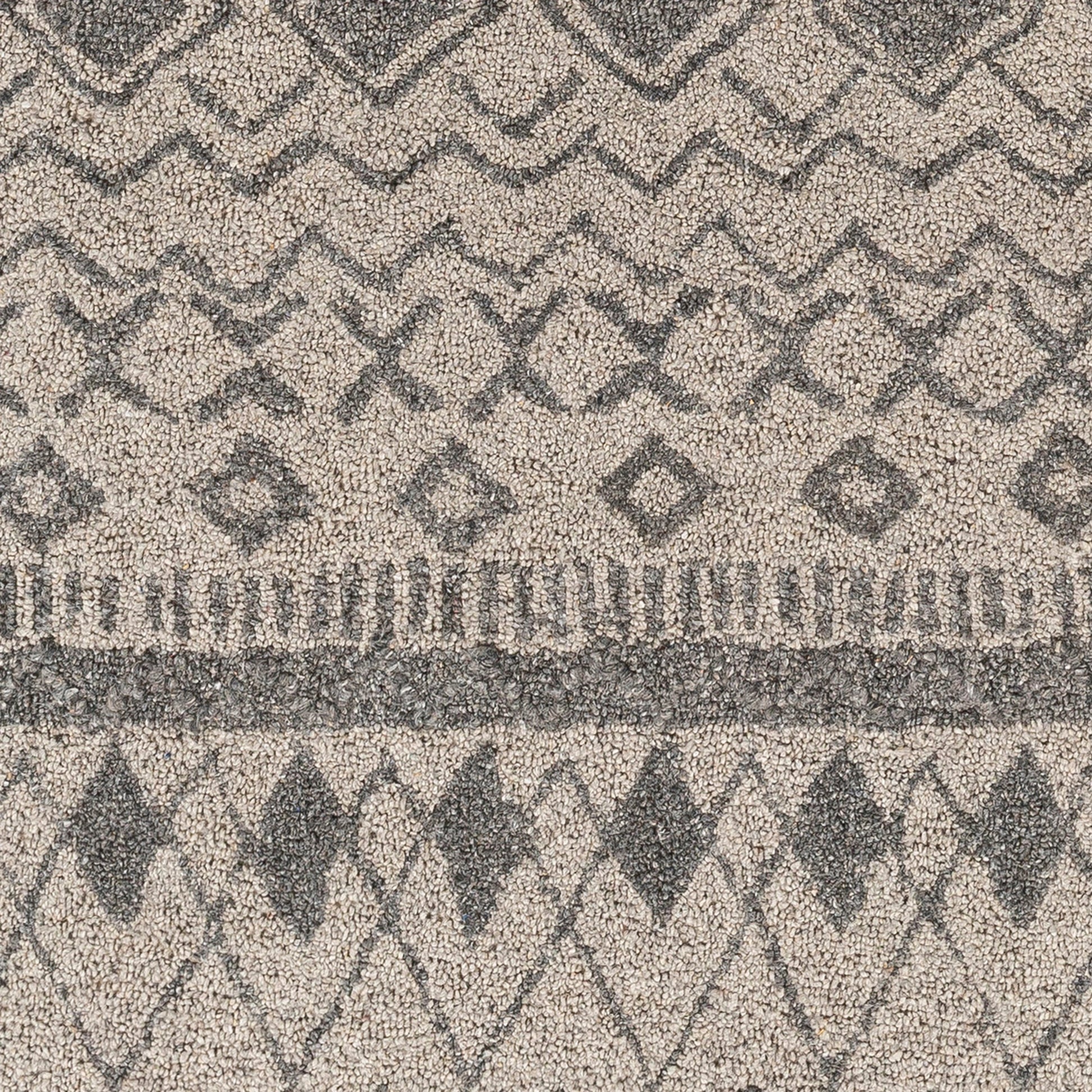 Newcastle Rug - 29988 by Surya in gray, charcoal. Made from 100% wool in a unique style.