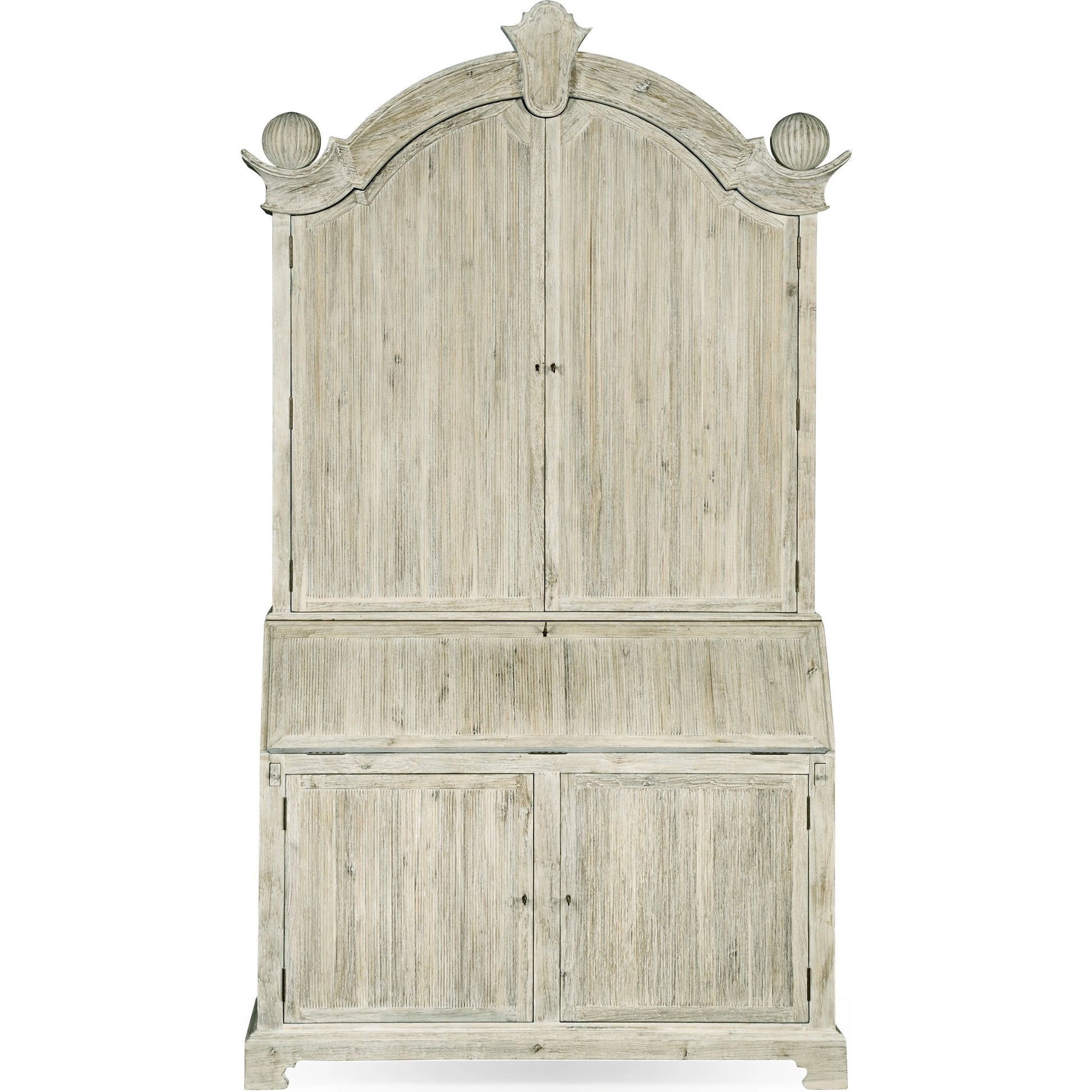 William Yeoward Alnwick Bureau by Jonathan Charles in white and washed acacia. Made from acacia in a cottage & farmhouse style.