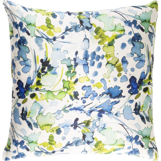 Naida Pillow - 19753 by Surya. Made from front: 100% silk, back: 100% silk in a coastal style.