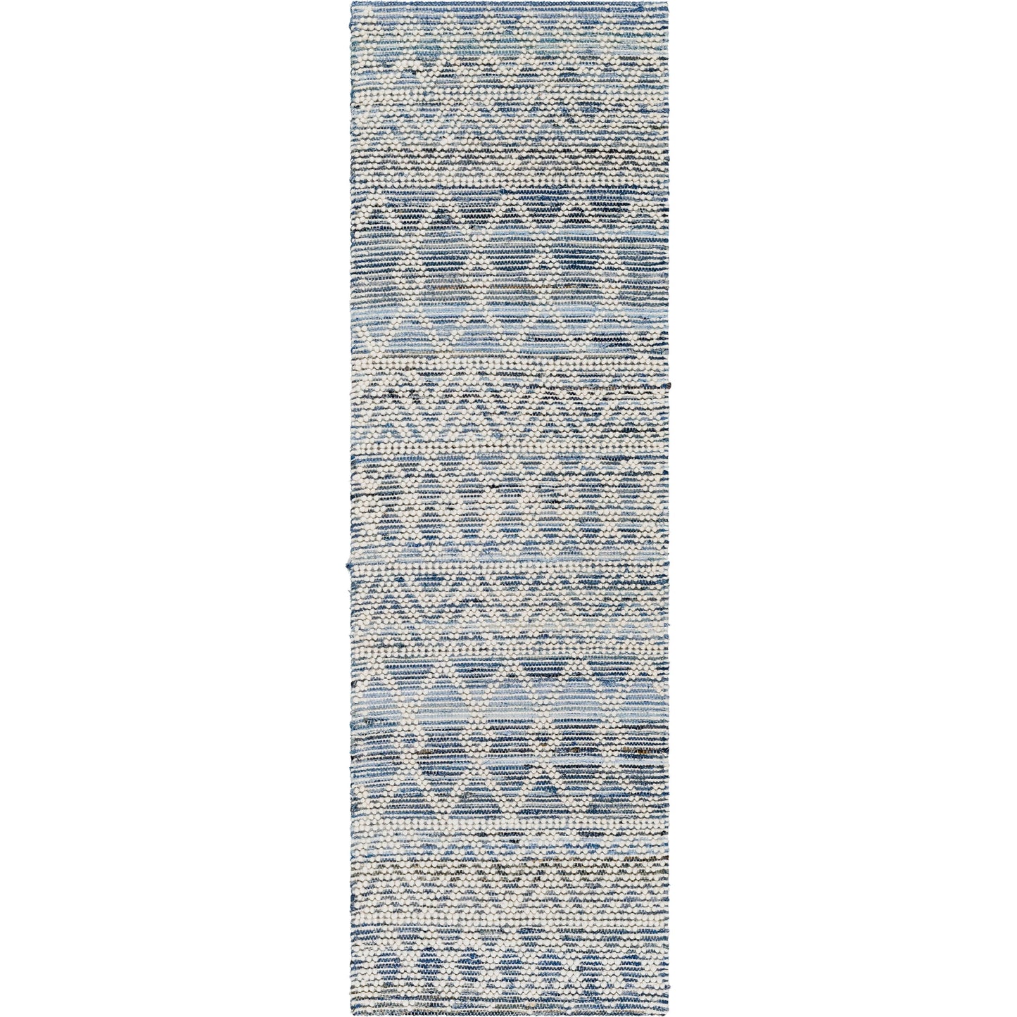 003 SI-1915272 | Primary Silo | Nadine Rug by Livabliss in ivory, navy, dark blue. Made from main: 70% cotton, main: 30% wool in a cottage & farmhouse style.