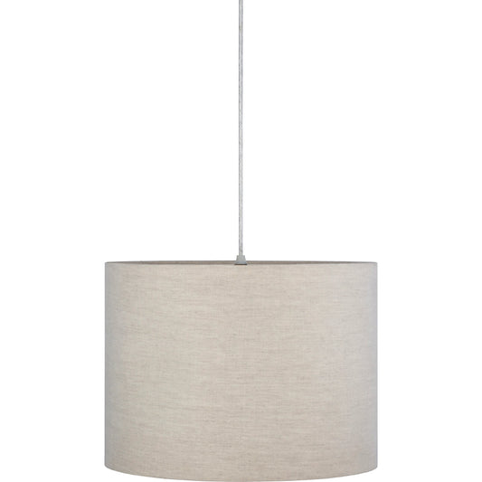 Needham Ceiling Light - 25092 by Surya in taupe, light grey and powder coated, translucent. Made from cotton, fabric, metal in a modern style.