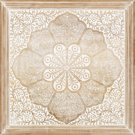 Nadia Wall Art Piece - 22000 by Surya in white and distressed. Made from wood in a transitional style.