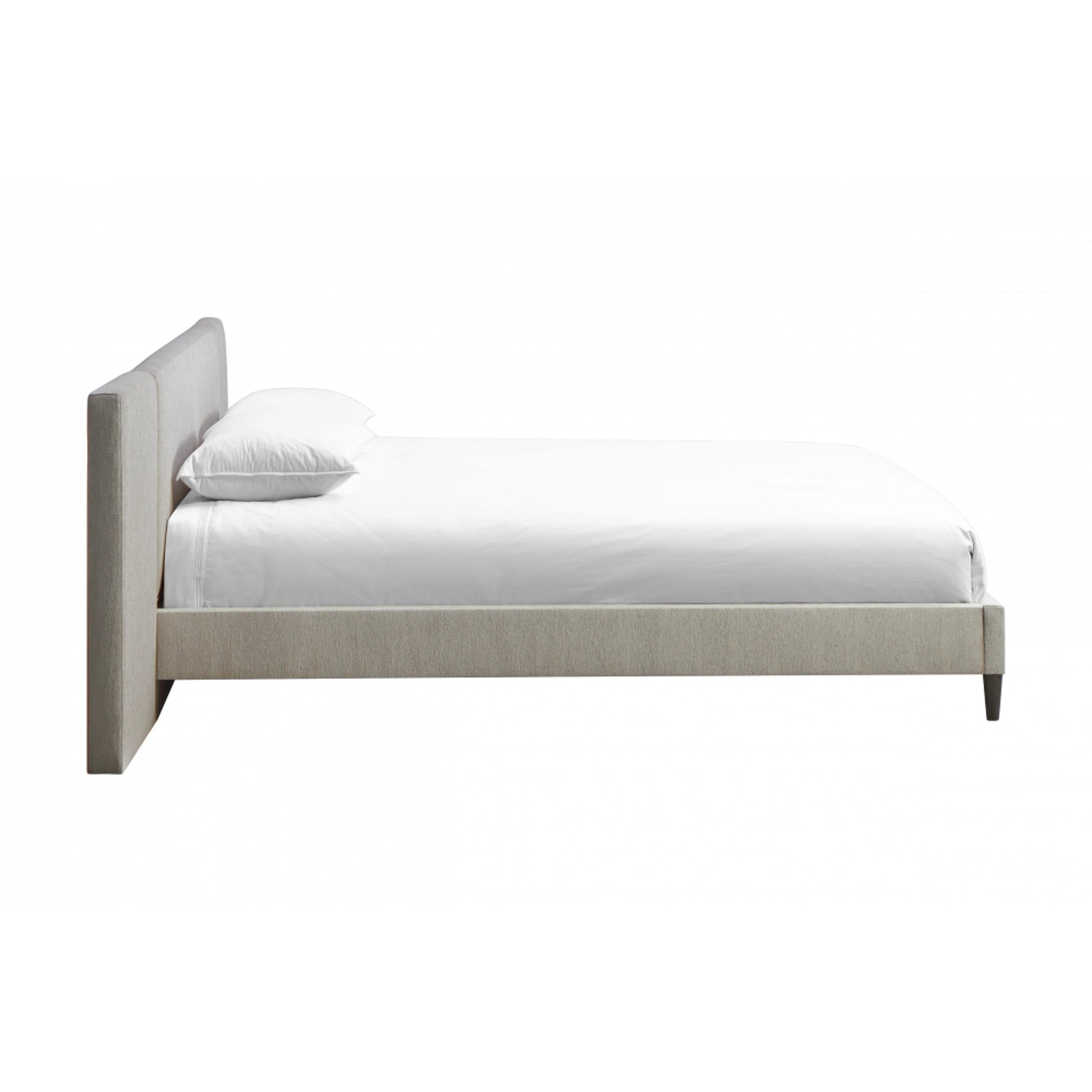 Zest Upholstered Bed with Wings by Zest. Made from rubberwood, fabric in a modern style.