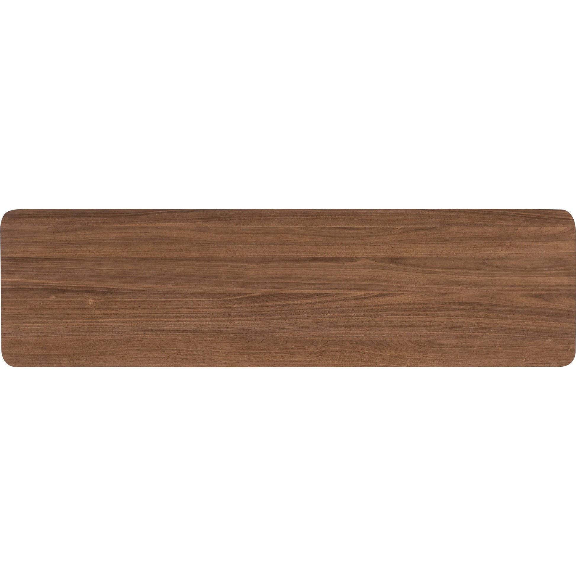 Eleana Eight Drawer Dresser by Hooker Furniture in light caramel, quartered walnut veneers, sunlit bronze metal. Made from walnut veneers in a traditional style.