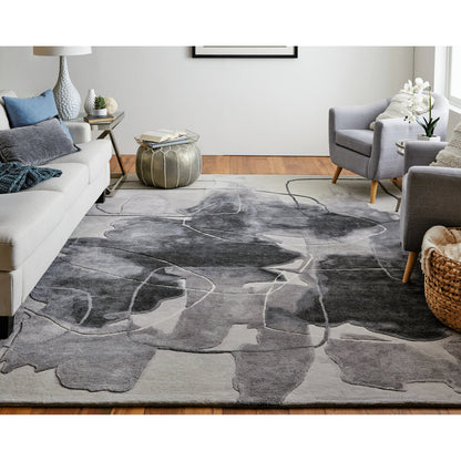 Anya Transitional Rug - 8885F by Feizy. Made from wool, viscose in a unique style.