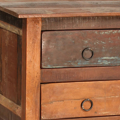 Nantucket Lamp Table by Arch & Plane in antique wood sealed finish. Made from reclaimed hardwood in a traditional style.