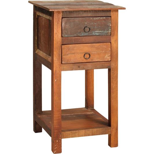 001 SI-2351172 | Primary Silo | Nantucket Lamp Table by Arch & Plane in antique wood sealed finish. Made from reclaimed hardwood in a traditional style.