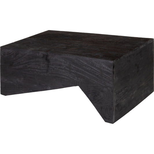 Neemrana - 29420 by Livabliss in balck and wood finishwood finish. Made from top: wood, base: 100% wood in a modern style.