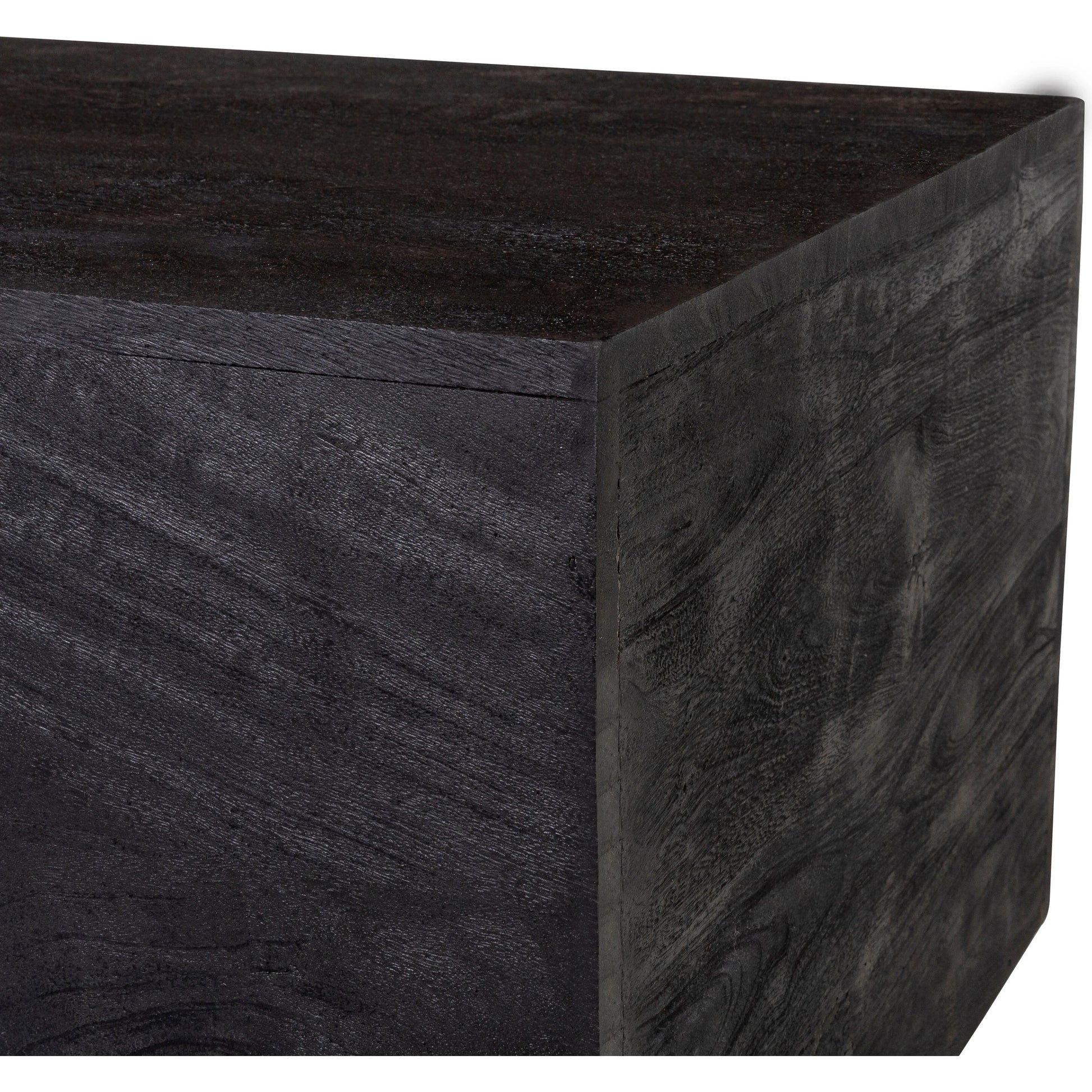 Neemrana - 29420 by Livabliss in balck and wood finishwood finish. Made from top: wood, base: 100% wood in a modern style.