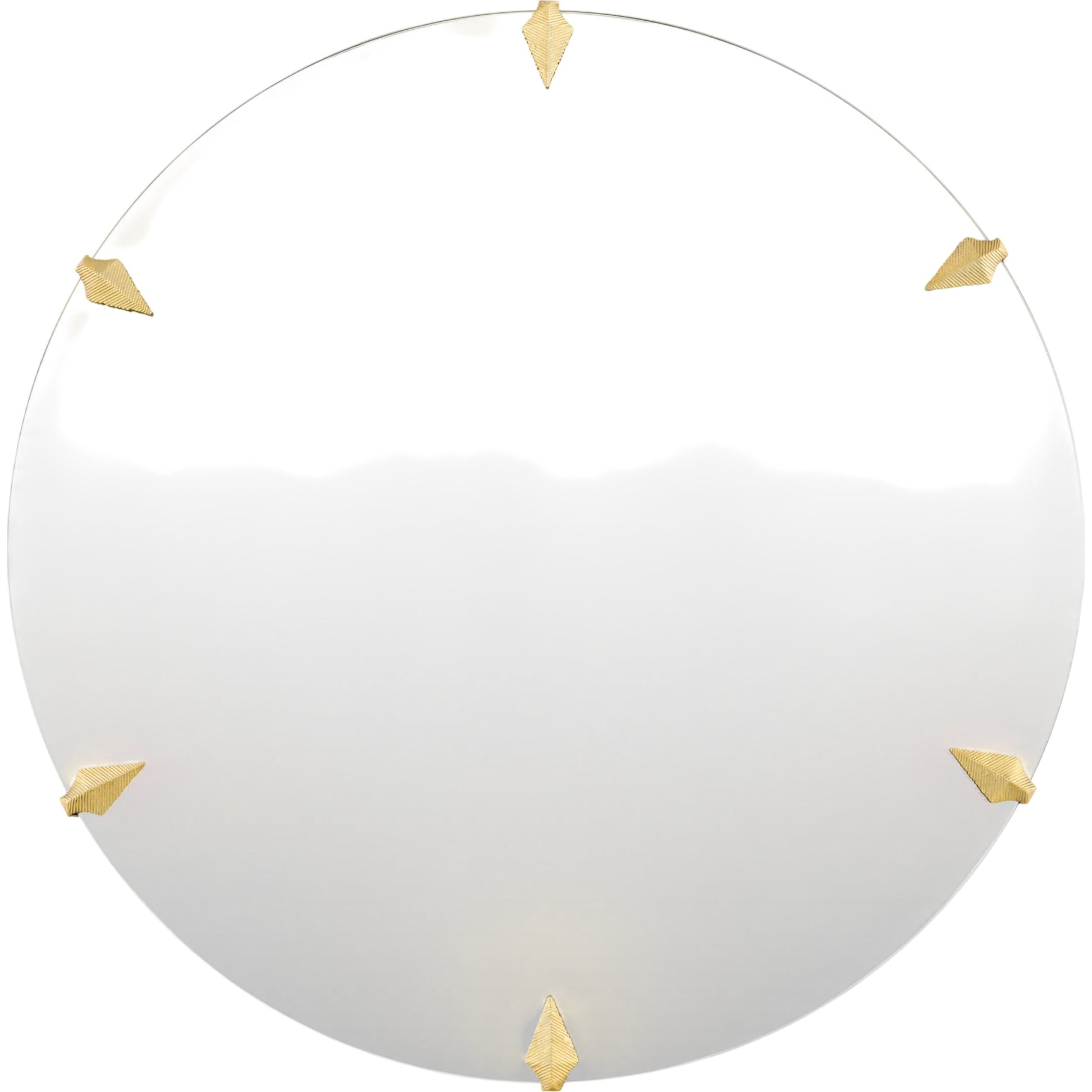 Nemi Accent Mirror by Surya in gold and cast. Made from aluminum in a unique style.
