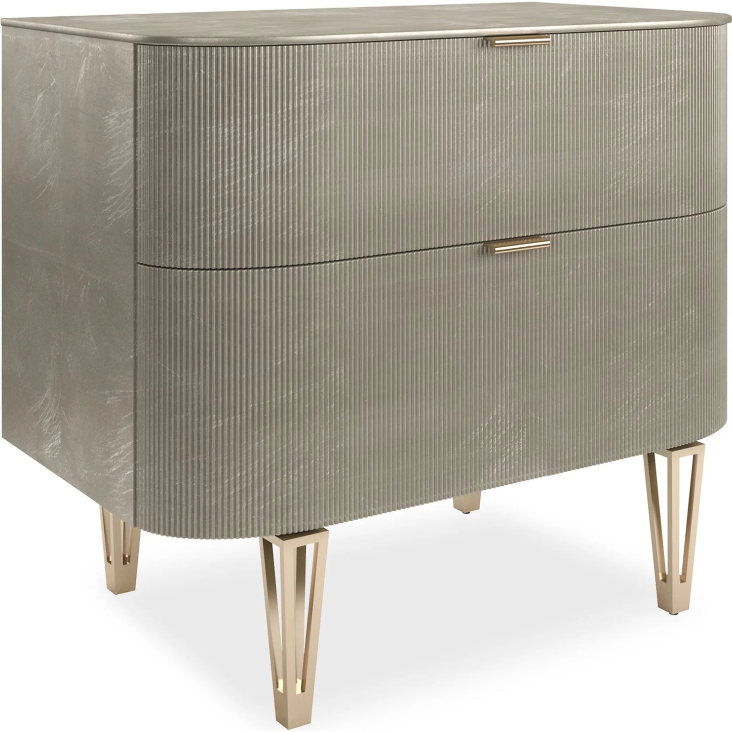 002 SI-2250628 | Primary Silo | True Love 2-Drawer Nightstand by Caracole. Made from birch in a transitional style.