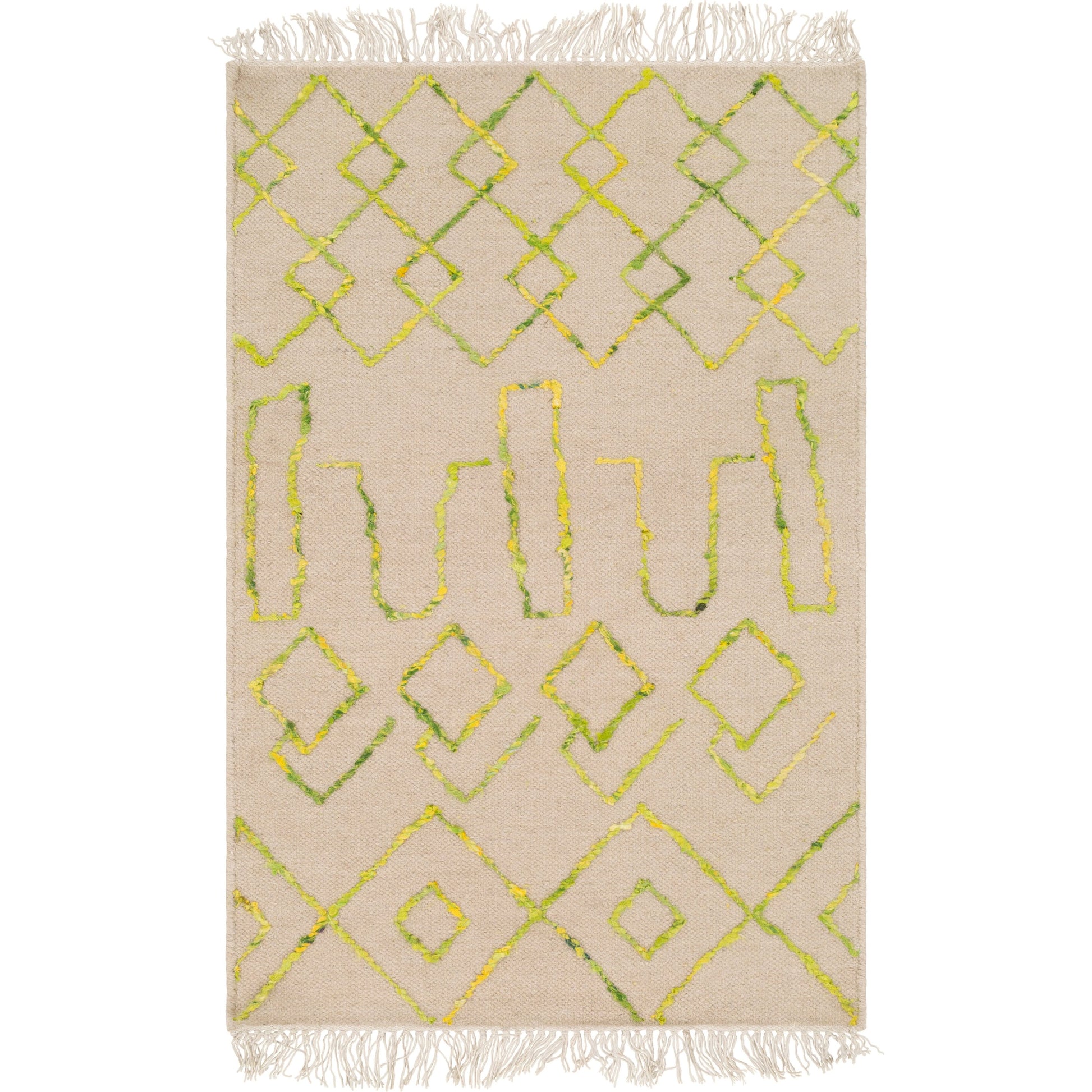 Nettie Rug - 16386 by Surya in cream, black. Made from 70% wool, 30% cotton in a unique style.