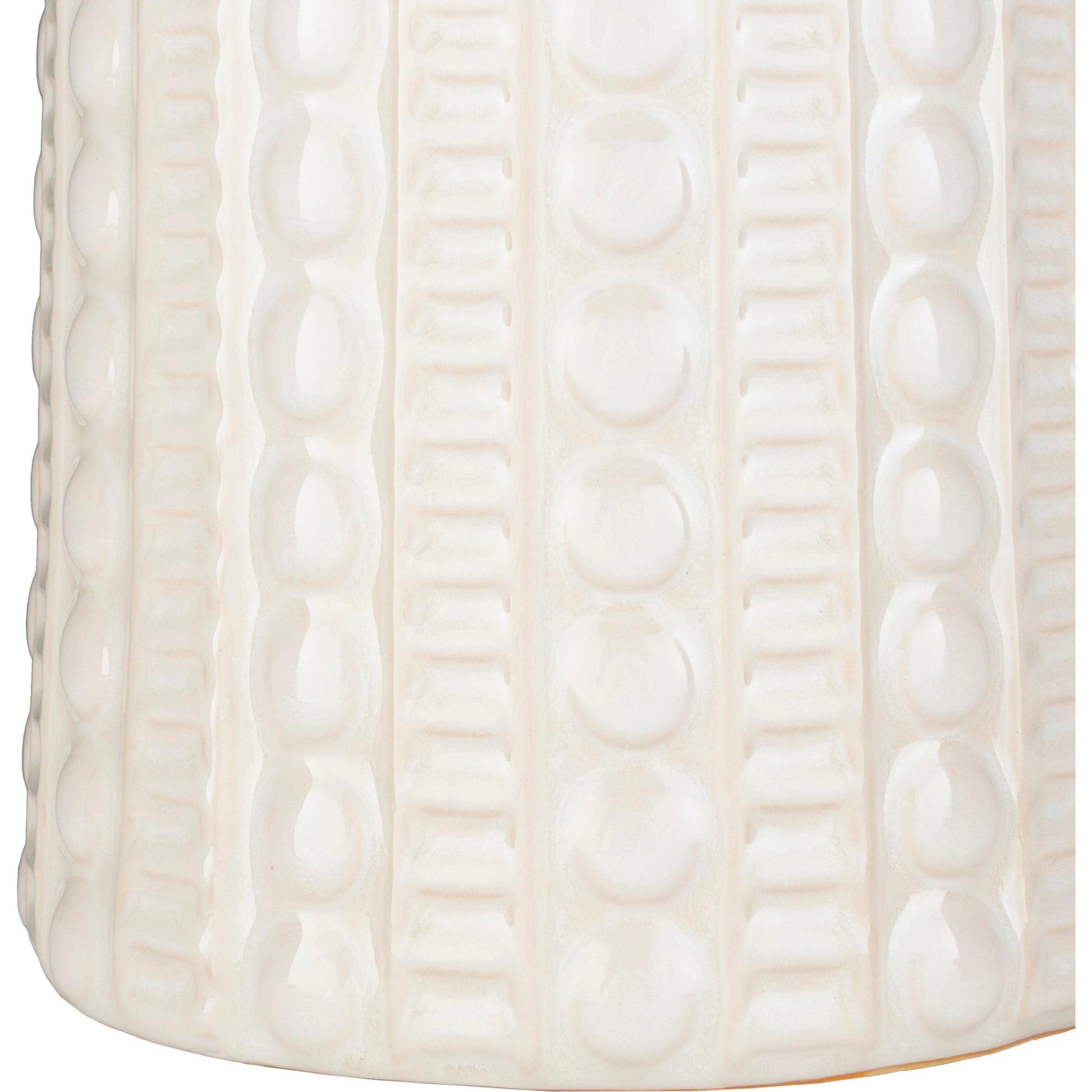 Newell - 16459 by Surya in white, metallic nickel and glazed. Made from linen, ceramic, metal in a cottage & farmhouse style.