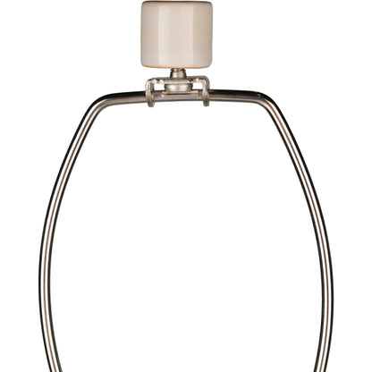 Newell - 16459 by Surya in white, metallic nickel and glazed. Made from linen, ceramic, metal in a cottage & farmhouse style.