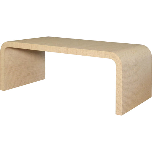 Light Burlwood Waterfall Coffee Table by Worlds Away. Made from unique in a unique style.
