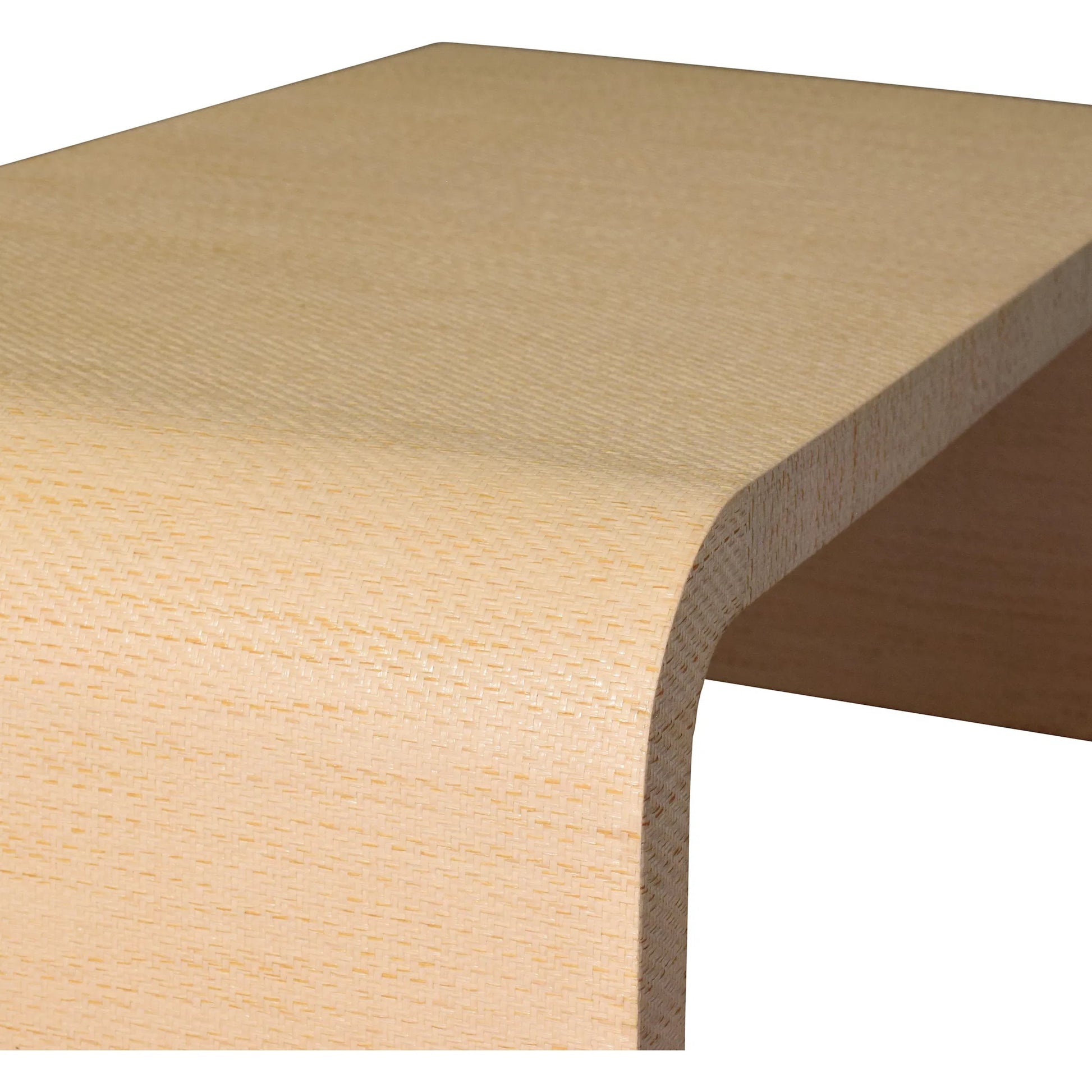 Light Burlwood Waterfall Coffee Table by Worlds Away. Made from unique in a transitional style.