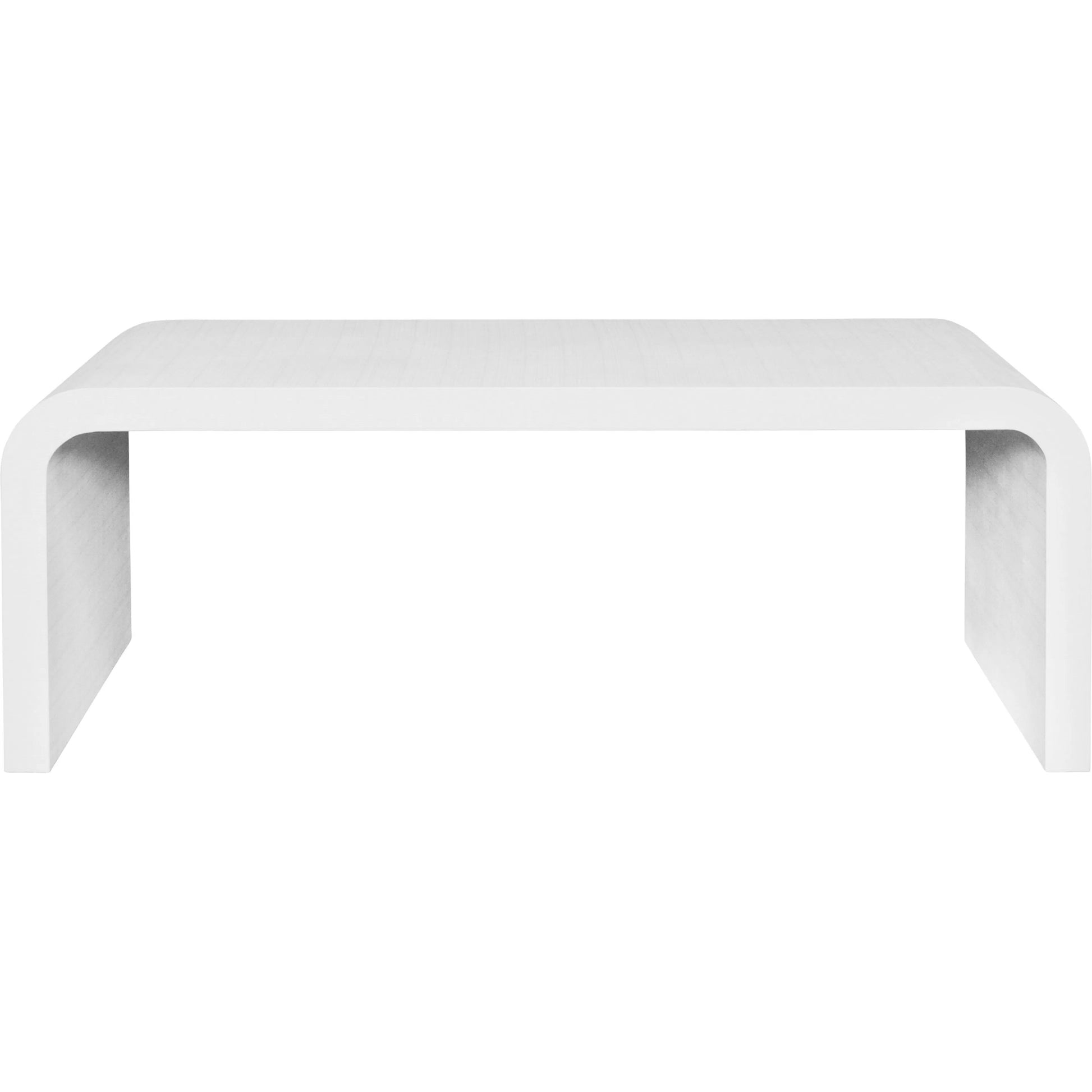 Light Burlwood Waterfall Coffee Table by Worlds Away. Made from unique in a transitional style.