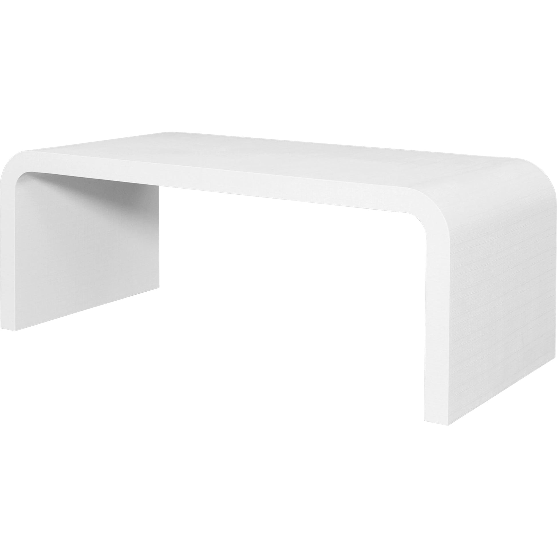 Light Burlwood Waterfall Coffee Table by Worlds Away. Made from unique in a transitional style.