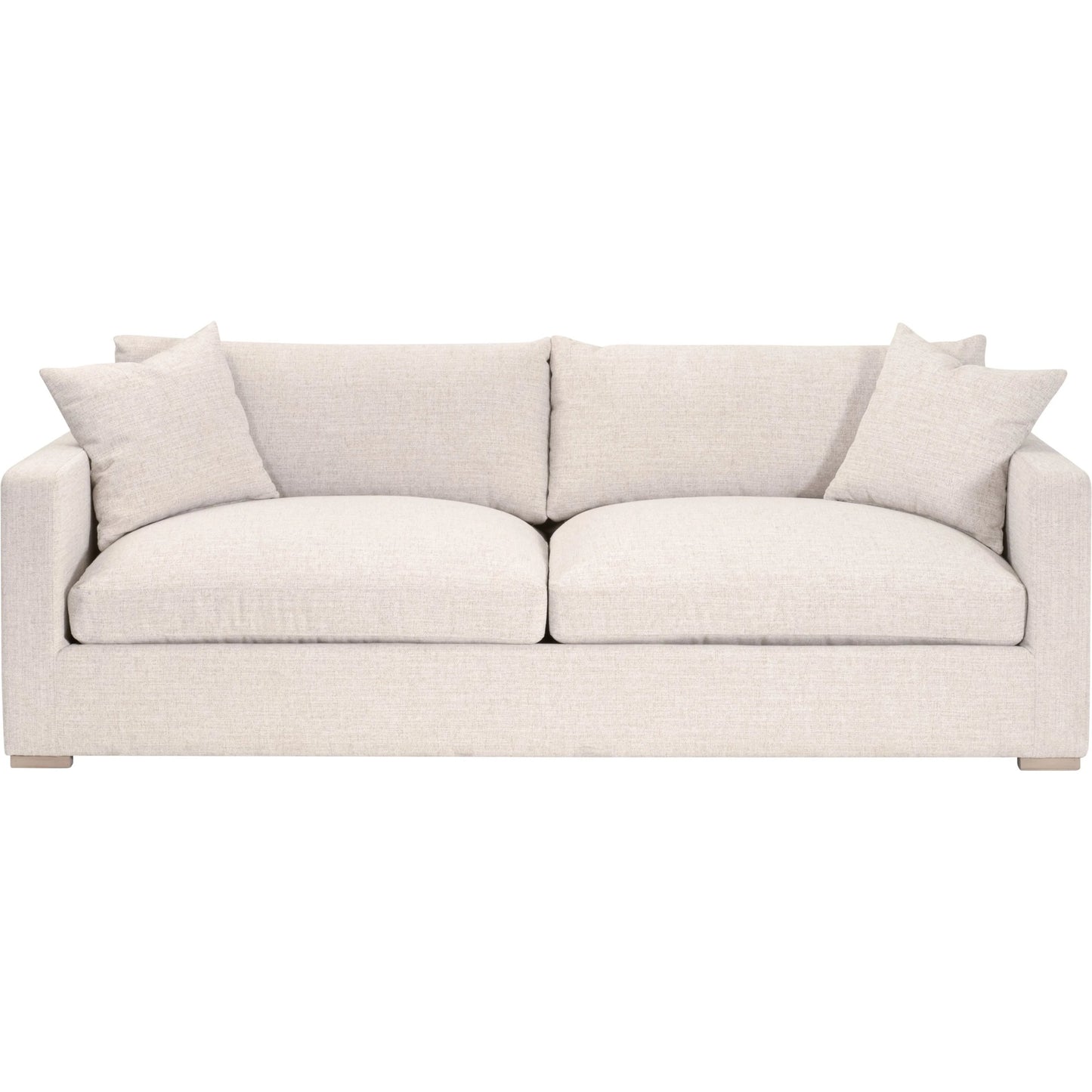 002 SI-2374653 | Additional Silo | Newport Outdoor 91" Track Arm Sofa by Essentials For Living in livesmart shapiro, sand, desert accoya. Made from marine grade plywood, solid accoya wood in a transitional style.