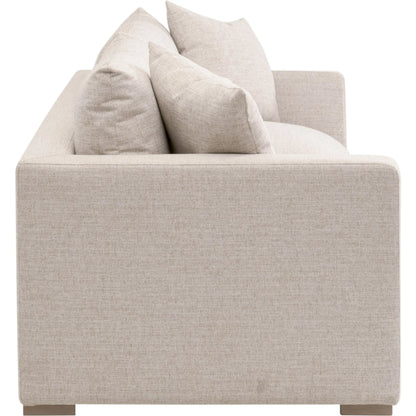 Newport Outdoor 91" Track Arm Sofa by Essentials For Living in livesmart shapiro, sand, desert accoya. Made from marine grade plywood, solid accoya wood in a transitional style.