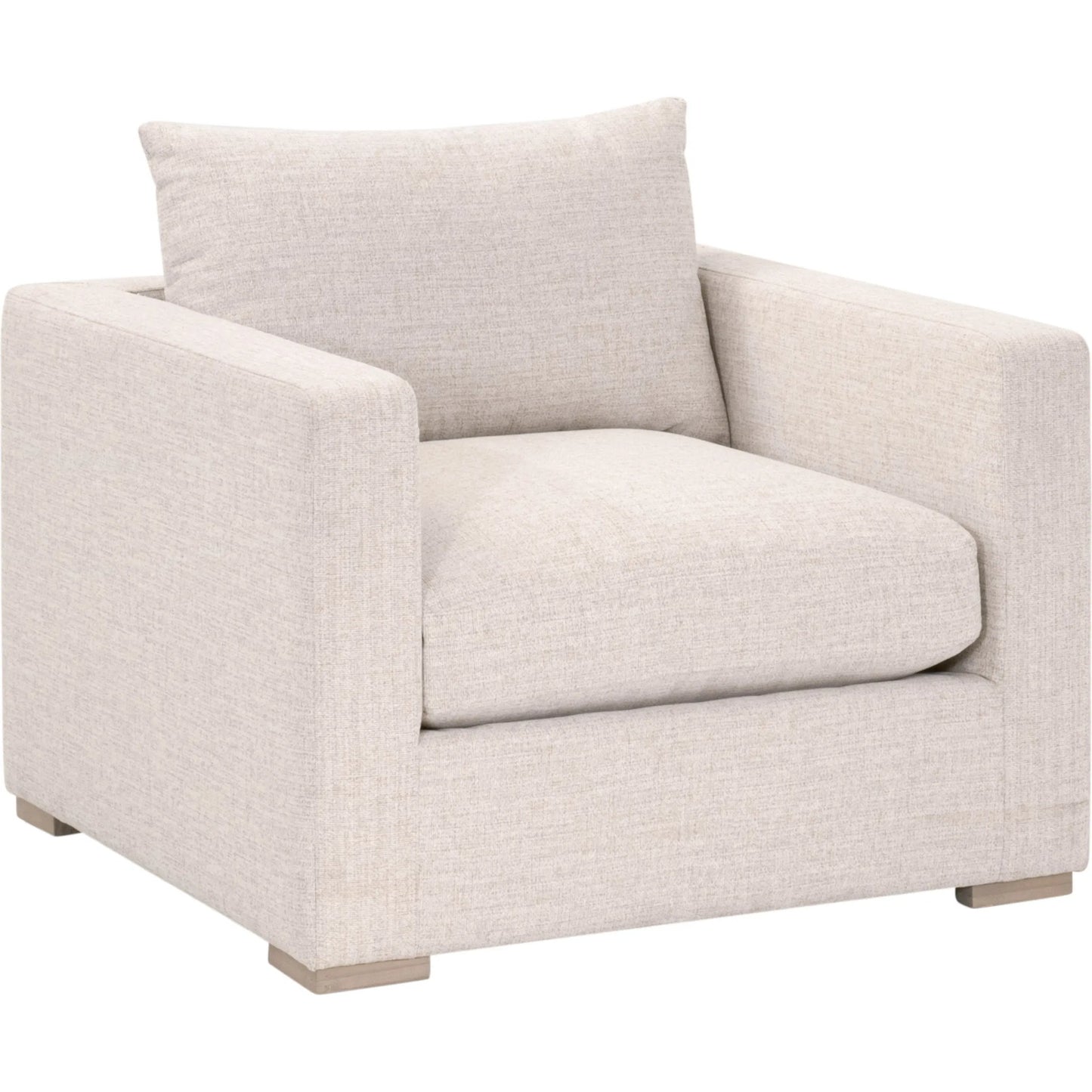 001 SI-2374654 | Primary Silo | Newport Outdoor Track Arm Sofa Chair by Essentials For Living in livesmart shapiro, sand, desert accoya. Made from marine grade plywood, solid accoya wood in a transitional style.