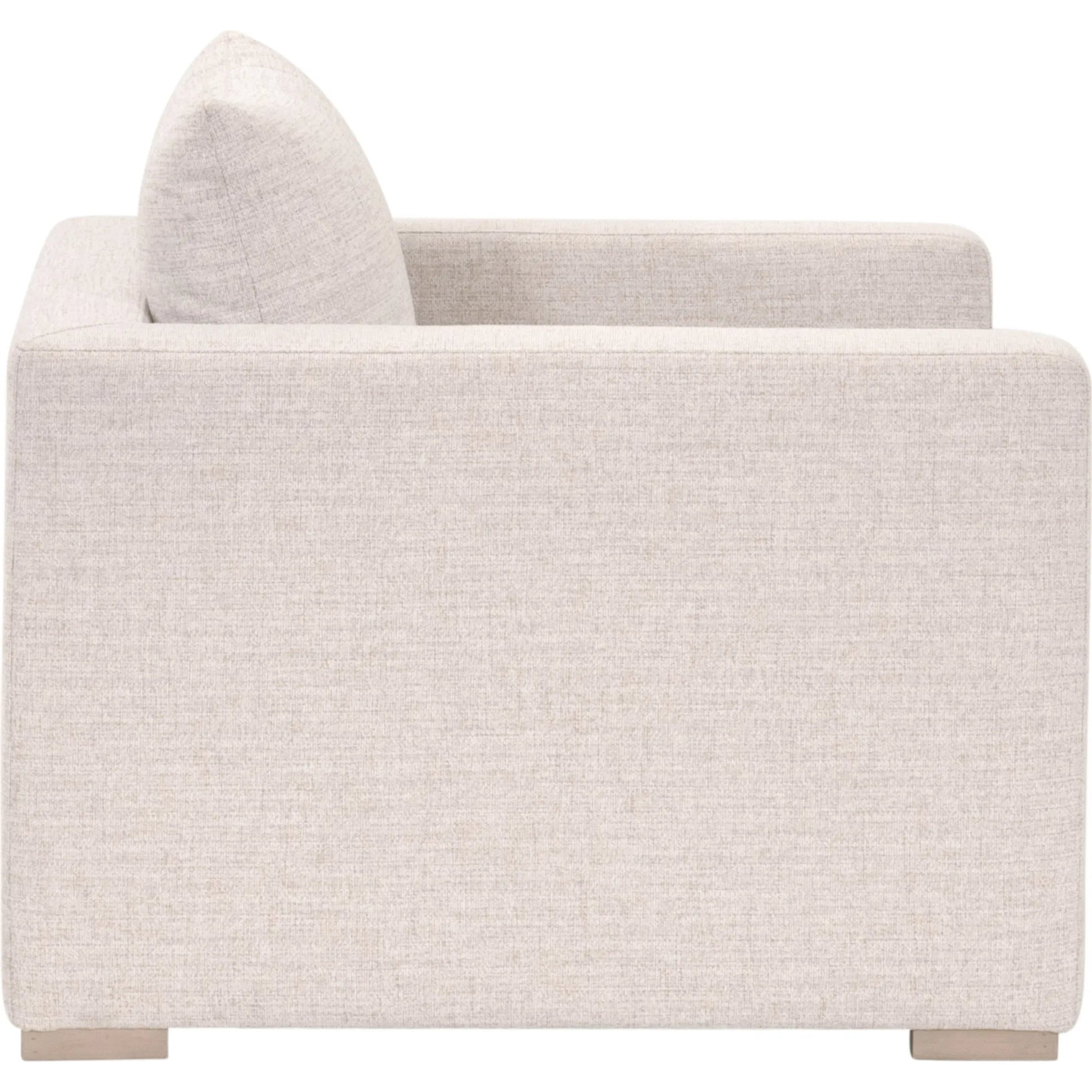 Newport Outdoor Track Arm Sofa Chair by Essentials For Living in livesmart shapiro, sand, desert accoya. Made from marine grade plywood, solid accoya wood in a transitional style.