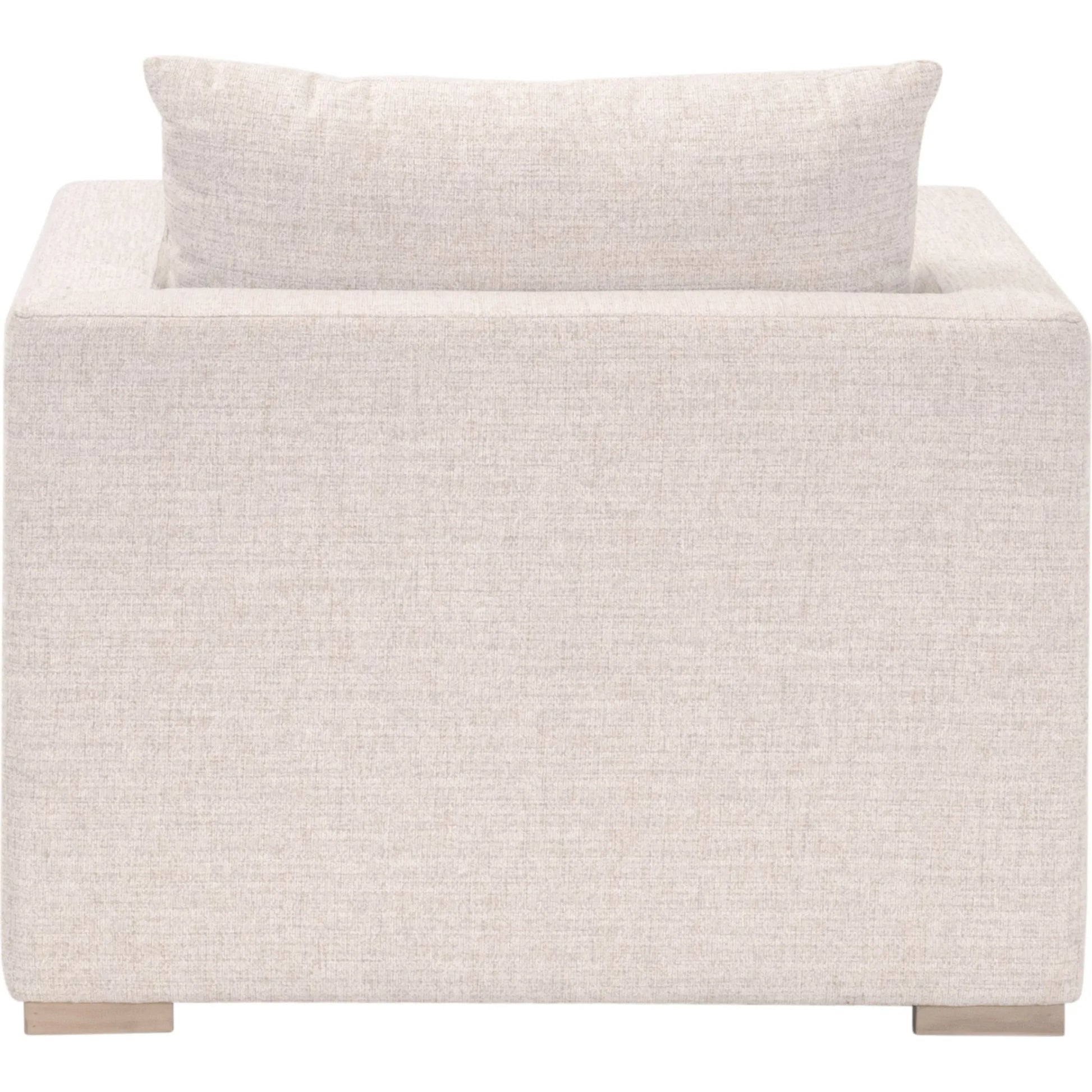 Newport Outdoor Track Arm Sofa Chair by Essentials For Living in livesmart shapiro, sand, desert accoya. Made from marine grade plywood, solid accoya wood in a transitional style.