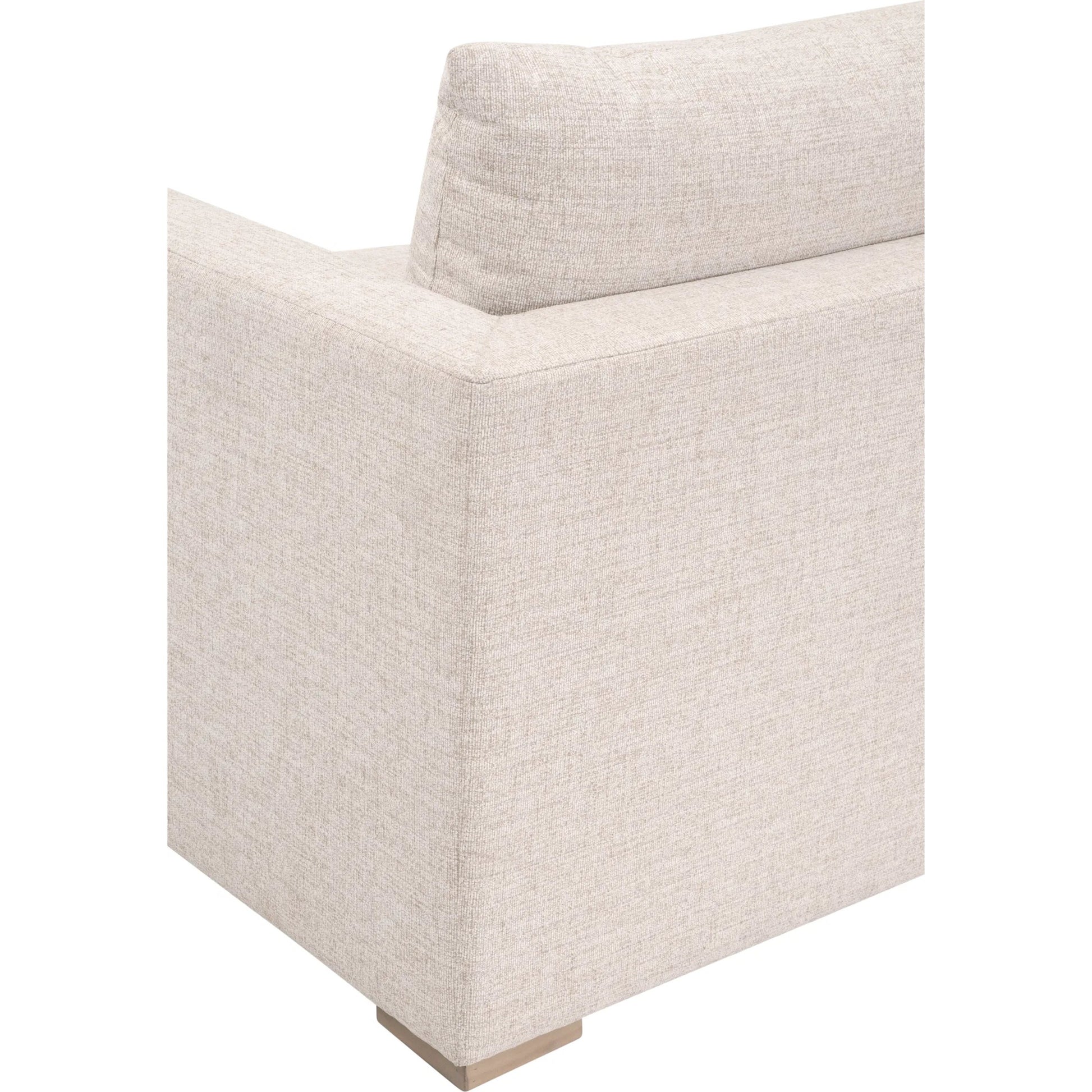 Newport Outdoor Track Arm Sofa Chair by Essentials For Living in livesmart shapiro, sand, desert accoya. Made from marine grade plywood, solid accoya wood in a transitional style.