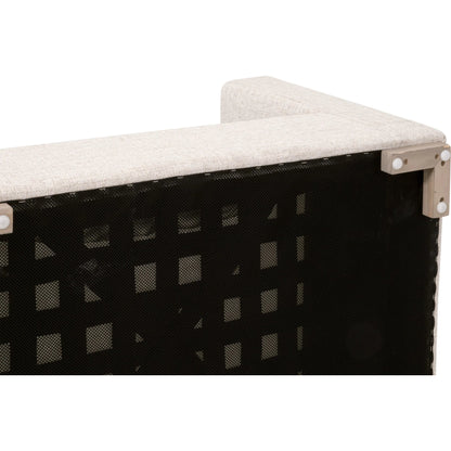 Newport Outdoor Track Arm Sofa Chair by Essentials For Living in livesmart shapiro, sand, desert accoya. Made from marine grade plywood, solid accoya wood in a transitional style.