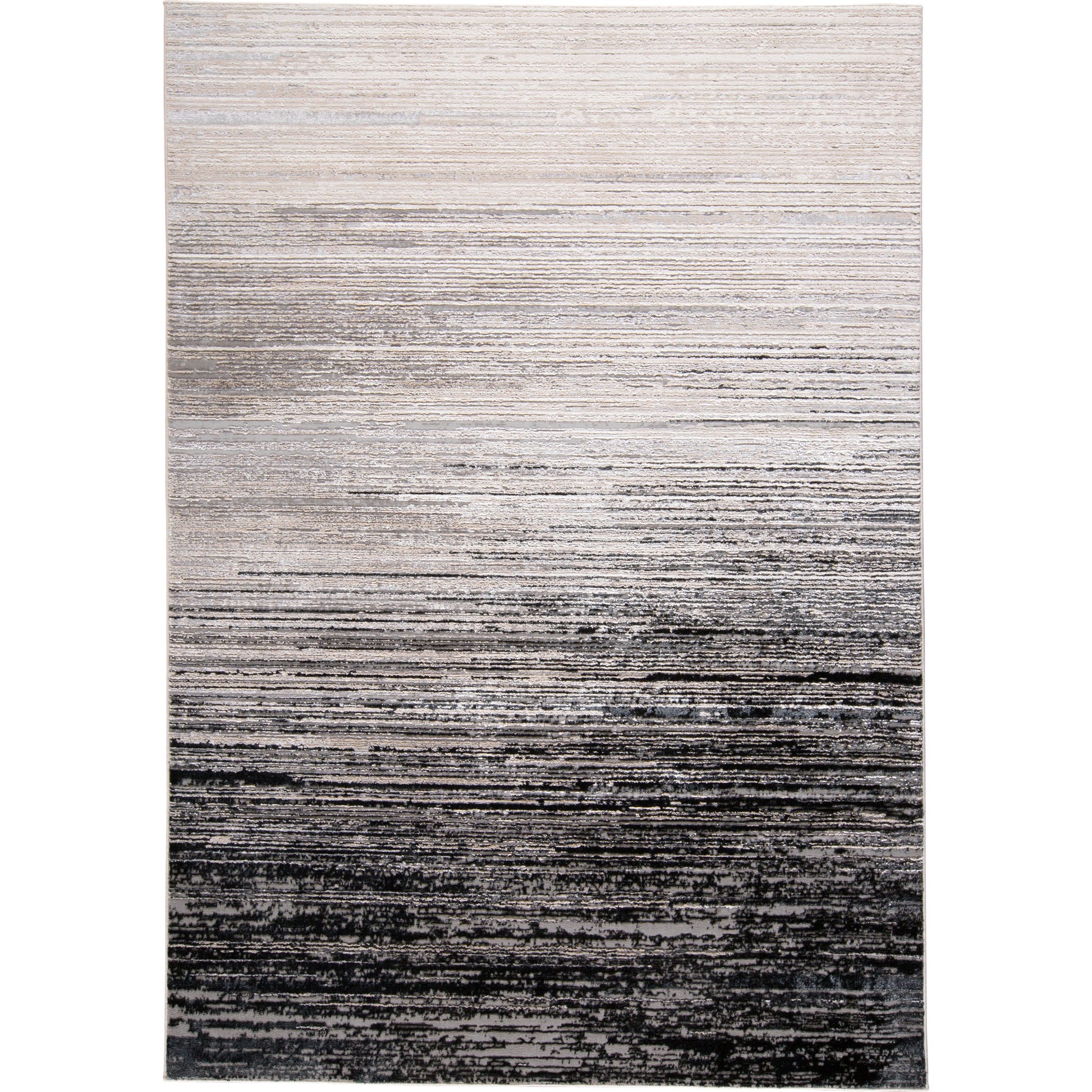 Micah Rug - 3337F by Feizy in black, gray. Made from polyester, polypropylene in a unique style.