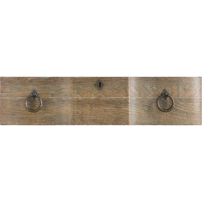 Bastogne Nightstand by Hooker Furniture in light brown. Made from white oak, cedar veneers in a cottage & farmhouse style.