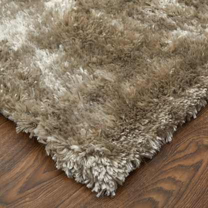 Blunham Solid Rug - 4116F by Feizy in gold, green. Made from polyester, cotton in a unique style.