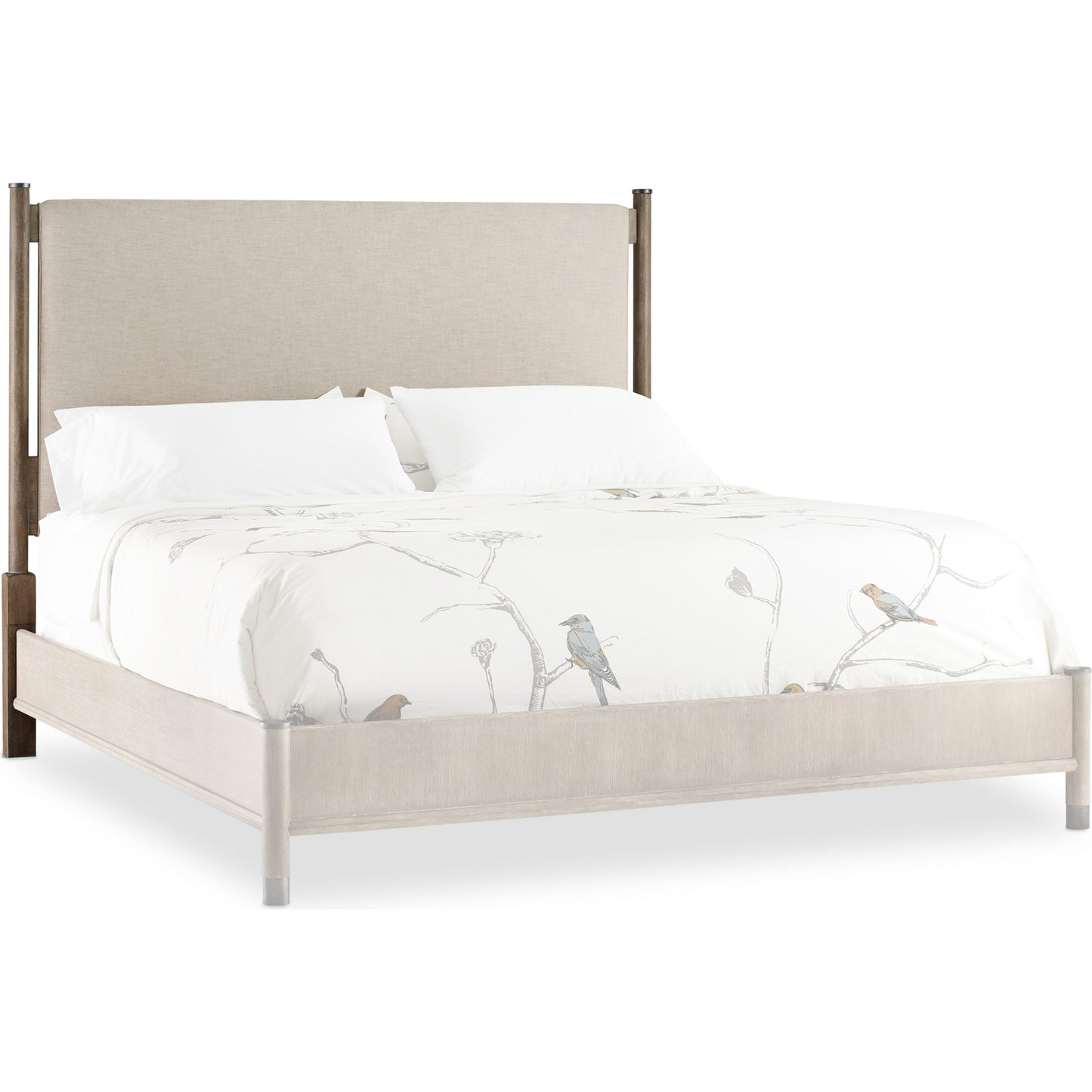 000 SI-1748219,SI-1748220 | Primary Silo | Affinity Headboard by Hooker Furniture in beige and greige. Made from fabric in a coastal style.