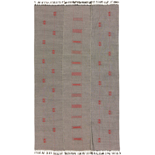 Nagaland Throw NGD07 Throw by Jaipur Living in black, red. Made from 100% cotton in a transitional style.