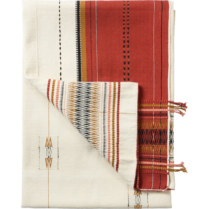 Nagaland Throw NGD09 Throw by Jaipur Living in red, cream. Made from 100% cotton in a eclectic & global style.
