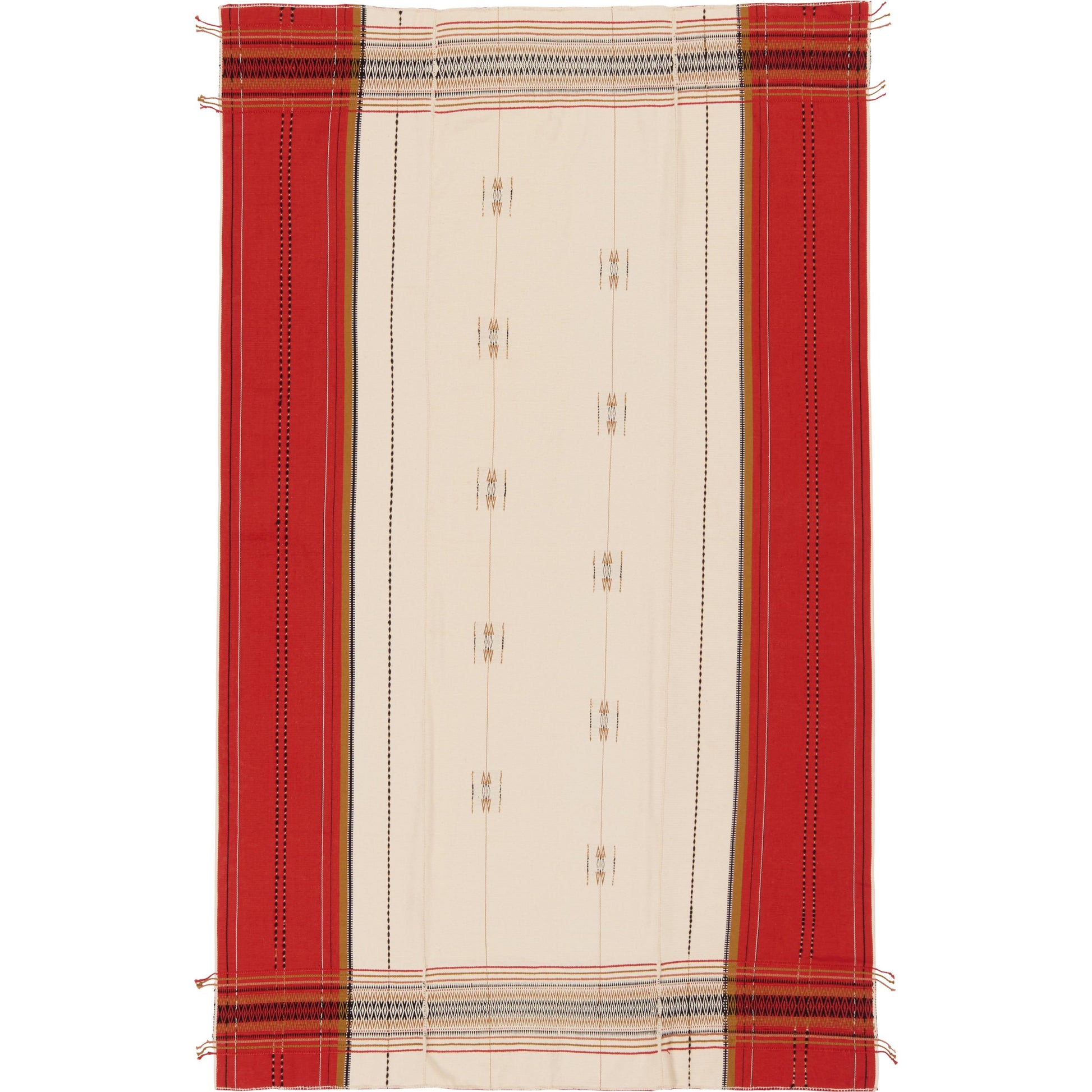 Nagaland Throw NGD09 Throw by Jaipur Living in red, cream. Made from 100% cotton in a eclectic & global style.
