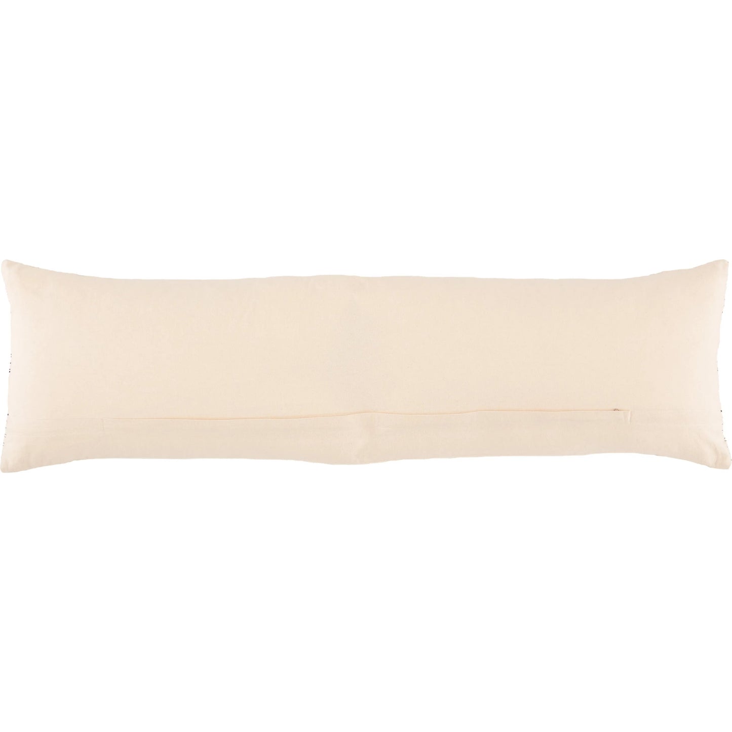002 SI-2354762 | Closeup | Nagaland Pillow NGW05 Pillow by Jaipur Living in cream, black. Made from 100% cotton in a rustic style.
