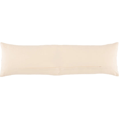Nagaland Pillow NGW05 Pillow by Jaipur Living in cream, black. Made from 100% cotton in a rustic style.