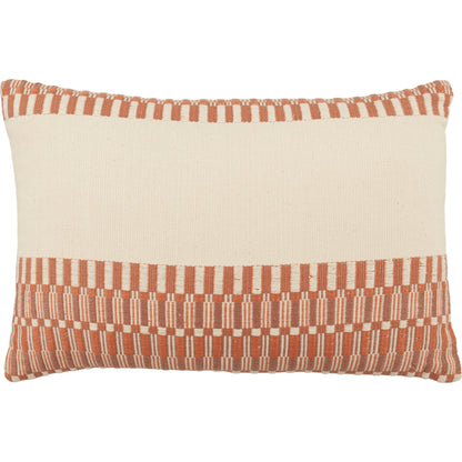 Nagaland Pillow NGW10 Pillow by Jaipur Living in terracotta, ivory. Made from 100% cotton in a eclectic & global style.
